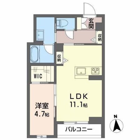 六丁の目駅 徒歩12分 2階の物件間取画像